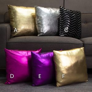 Metallic & Sequin Pillow